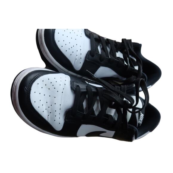 Nike Dunk Low White Black Women's Sneakers 9 - Picture 8 of 10